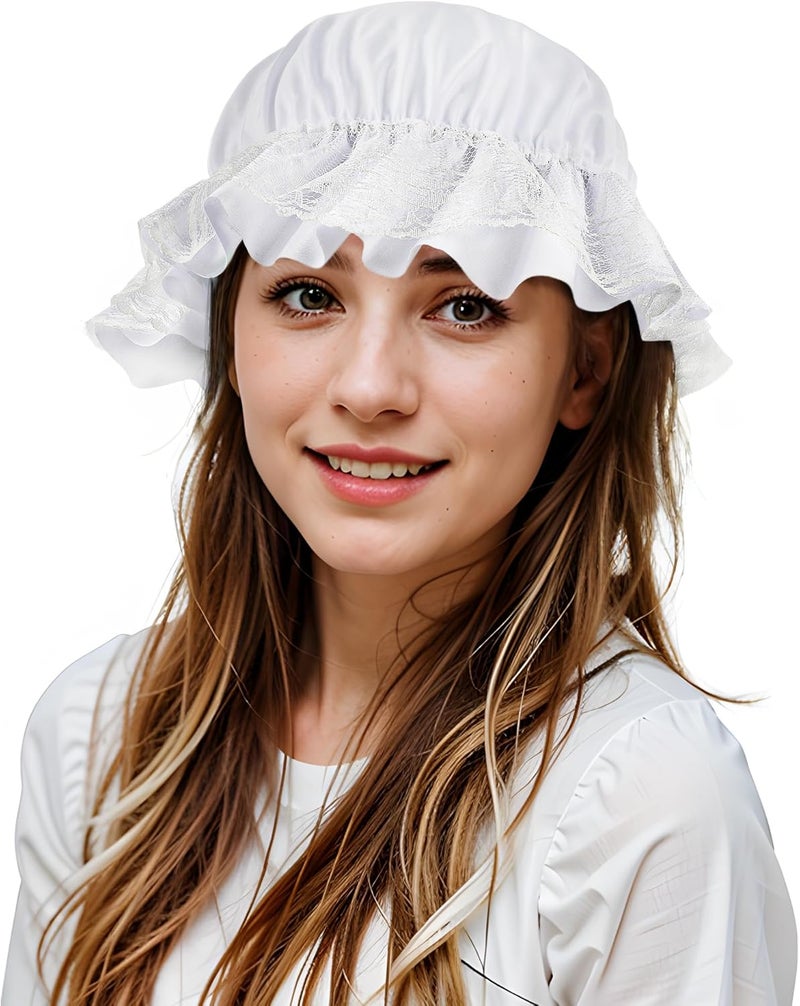 Scotamalone Capss for Women Hatss Halloweens Costume Bonnets Colonialss Accessory Nightcapss - Image 1